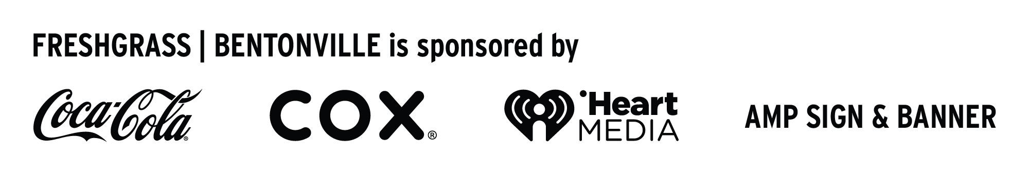 Coca-Cola, Cox, iHeartMedia, AMP Sign & Banner.