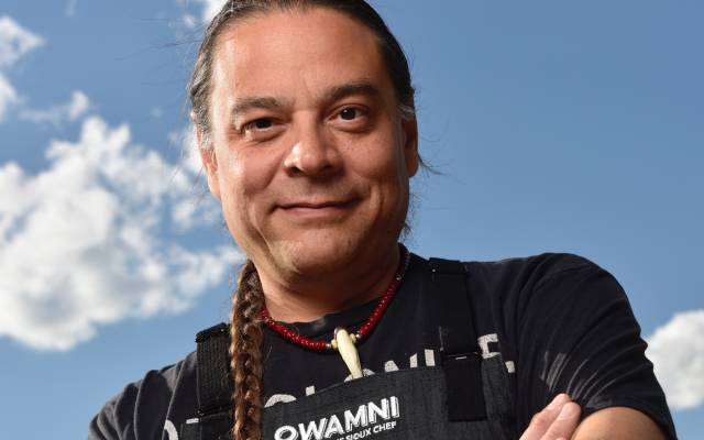 Oglala Lakota Chef Sean Sherman headshot