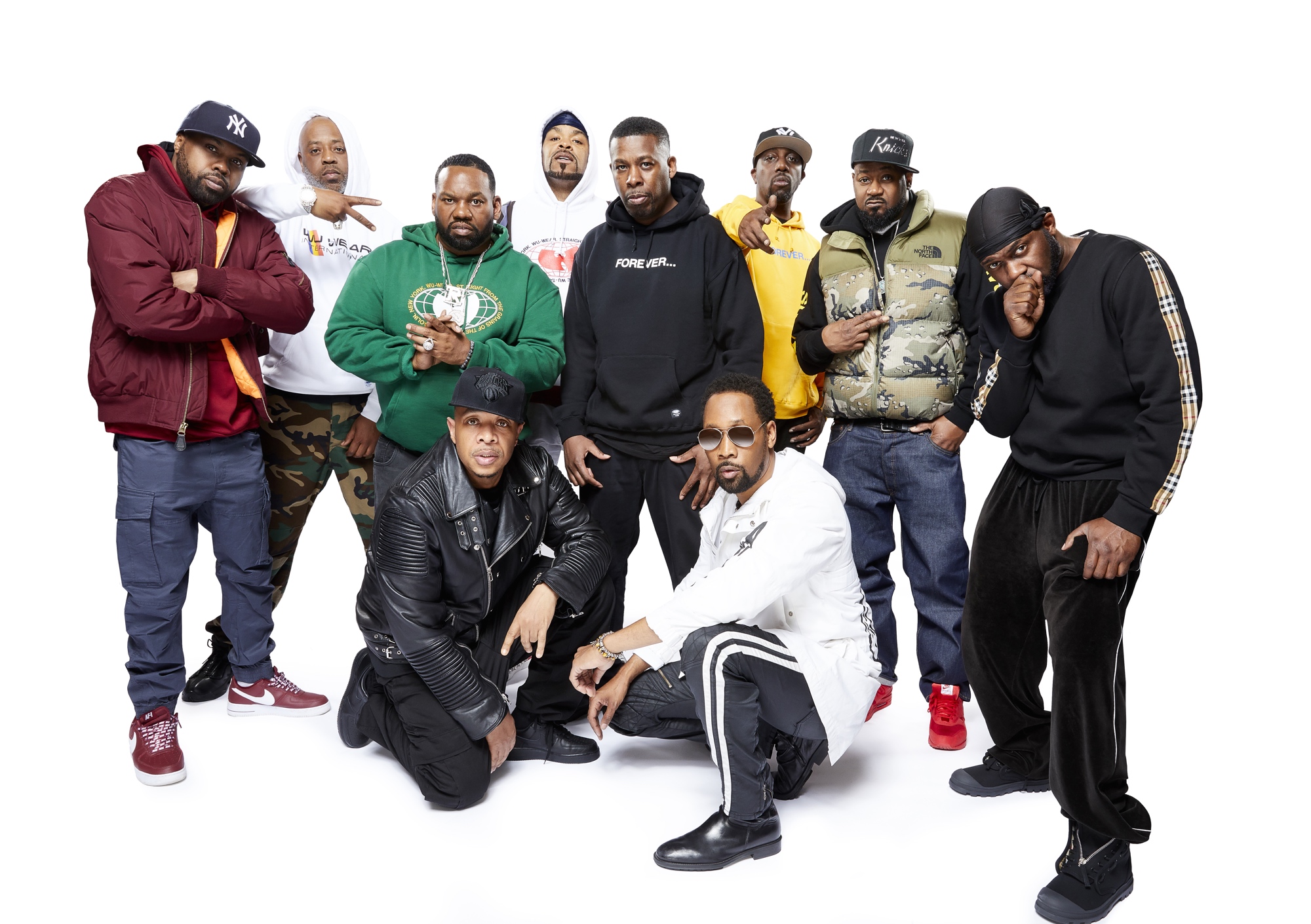 Group of African American men in street clothes