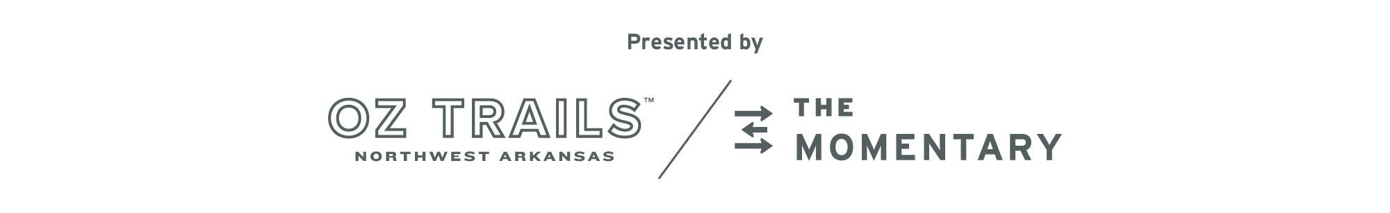 Oz Trails and The Momentary event, hospitality by Arkansas Tourism with state logo.