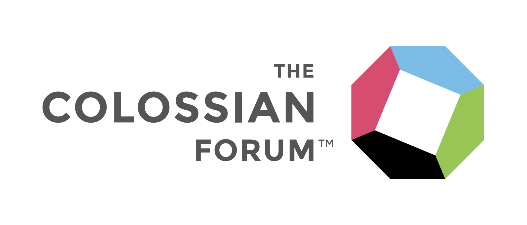 The Colossian Forum logo with a colorful pentagon design.